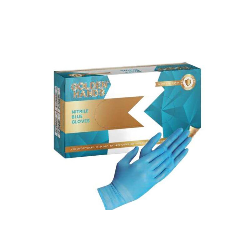 nitrile gloves blue