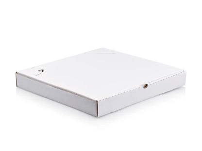Pizza Box Corrugated White Medium